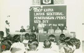 Wakil Gubernur Sri PA VIII membuka Lokakarya Lintas Sektoral Penerangan/ Penyuluhan Gizi DIY tang...