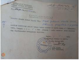 SK Bupati KDH TK II Bantul No. 55/ B/ Kep/ BT/ 1980 tentang penutupan lokasi WTS di Ngledoksari/ ...
