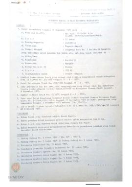 Surat Keputusan Gubernur KDH DIY No. 153/SK/HM/DA/1988 tanggal 10 Maret 1988 tentang Daftar dan G...