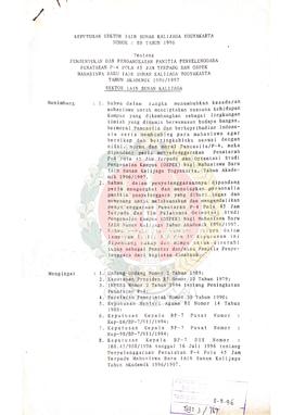 Surat Keputusan Rektor  Institut Agama Islam Negeri (IAIN) Sunan Kalijaga Yogyakarta nomor : 80 T...