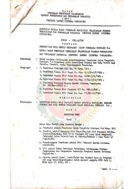 Surat dari Kepala BP-7 Daerah Istimewa Yogyakarta kepada Bapak Deputi Bidang Pendidikan BP-7 Pusa...