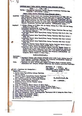 Keputusan Camat/Ketua Panitia Pemungutan Suara Kecamatan Lendah No.01/PPS/1981 tentang Pengangkat...