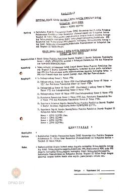 Surat Keputusan Bupati Kepala Daerah/Ketua PPD Tk II Kulon Progo No : 18/PPD II/1982 tanggal 25 A...