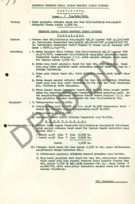 Surat Keputusan Gubernur kepala daerah propinsi DIY Nomor: 1/idz/KPTS/1979, tanggal 15 Pebruari 1...