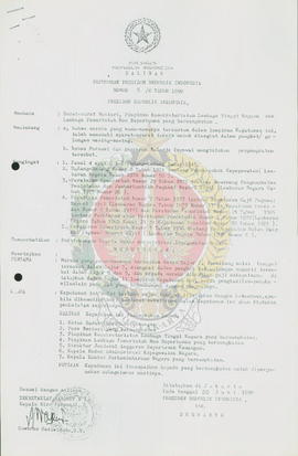 Keputusan Presiden Republik Indonesia nomor: 5/K Tahun 1990 tentang pengangkatan pangkat/golongan...