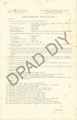 Surat Keputusan Gubernur Kepala  Daerah Istimewa Yogyakarta Nomor: 798/SK/HM/BPN/1991 tanggal 9 N...