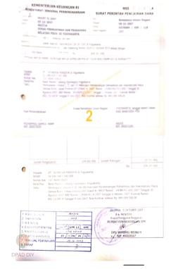 Surat Perintah Pencairan Dana kepada PT. Tatareka Paradya untuk Pembayaran Tagihan Invoice I, II ...