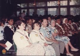 Sebagian para tamu Pramuka Internasional delegasi dari Indonesia dan asing sedang mengikuti acara...