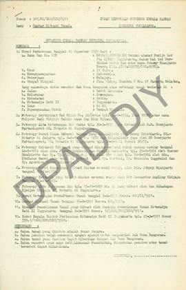 Surat Keputusan Gubernur Kepala  Daerah Istimewa Yogyakarta Nomor: 367/SK/HGB/BPN/1991 tanggal 8 ...