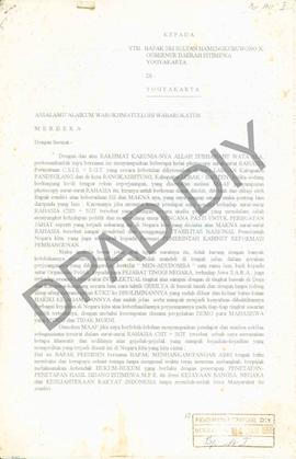 Surat dari anggota L.V.R.I. P.K.R.I Jawa Barat NPV. No 09.090.486/B                     (Eks angg...