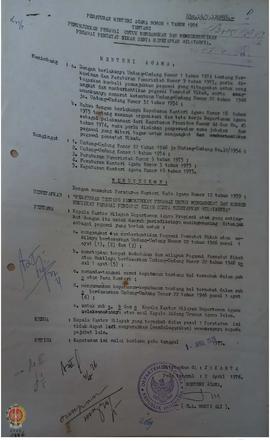 Peraturan Menteri Agama No. 1 tahun 1976 tentang penunjukan pegawai untuk mengangkat dan memberhe...