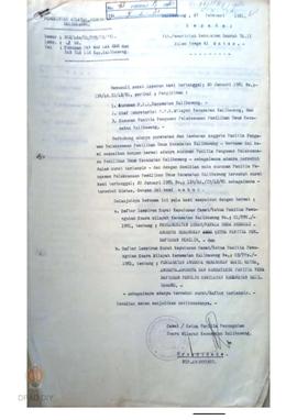 Surat camat Kalibawang No. 302/Adm/01/PPS/IX/81 kepada Pemerintah Kabupaten Dati II Kulon Progo t...