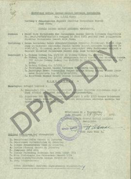 SK Kepala Daerah DIY No. 332/1973 tanggal 29 Agustus 1973 tentang pengangkatan pejabat Direktorat...