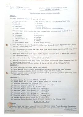 Surat Keputusan Gubernur KDH DIY No. 80/SK/HGB/DA/1987 tanggal 18 Pebruari 1987 tentang Gambar Si...