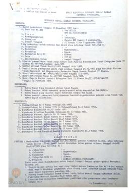 Surat Keputusan Gubernur KDH DIY No. 174/SK/HM/DA/1988 tanggal 15 Maret 1988 tentang Daftar dan G...