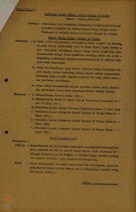 Salinan Keputusan Bupati Kabupaten Dati II Sleman Nomor:  154/Kep.KDH/1986 tentang Pembaharuan Ti...