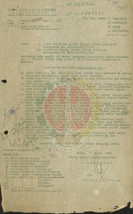 SK Bupati KDH TK II Kulon Progo No 119/Kep/KDH/1970 tentang masa petik panili.