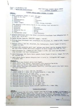 Surat Keputusan Gubernur KDH DIY No. 016/SK/HM/DA/1988 tanggal 9 Januari 1988 tentang Daftar dan ...