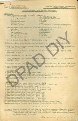 Surat Keputusan Gubernur KDH Daerah Istimewa Yogyakarta Nomor: 180/SK/HM/BPN/1989 tentang pelepas...