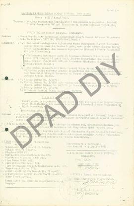 Surat Keputusan Kepala Daerah DIY No : 52/KPTS/1977,tanggal          4 April 1977 tentang Jenjang...