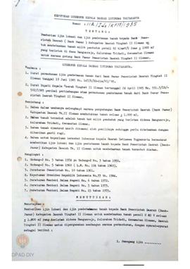 Surat Keputusan Gubernur Kepala Daerah DIY No. 52/Idz/KPTS/1986 tanggal 20 Januari 1986 tentang P...