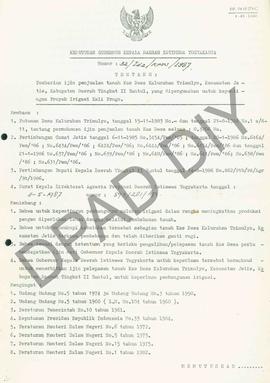 Surat Keputusan Gubernur Kepala Daerah Istimewa Yogyakarta           Nomor : 32/ldz/KPTS/1987 ten...