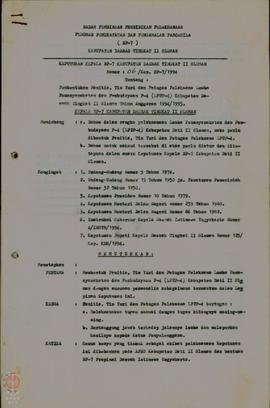 Keputusan Kepala BP-7 Kabupaten Dati II Sleman No 06/Kep BP7/1994 Tanggal 25 Juli tentang Pemben...
