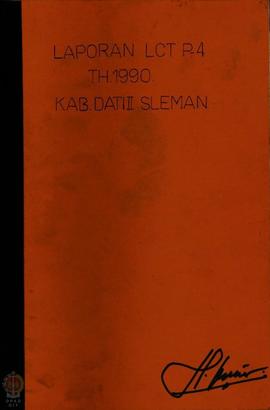 Kumpulan Buku tentang Laporan LCT P4 Tahun 1989-1990 Kabupaten  Dati II Sleman.