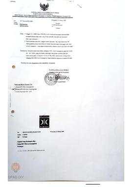Surat dari Panwaslu Kabupaten Gunungkidul tentang rekomendasi sanksi yang melibatkan anak-anak ya...