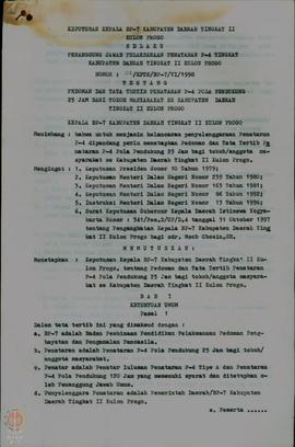 
SK No: 13/Kep.KDH/1990 Tgl 22 Januari 1990, tentang Pembentukan Panitia Teknis Pemilihan Bupati ...