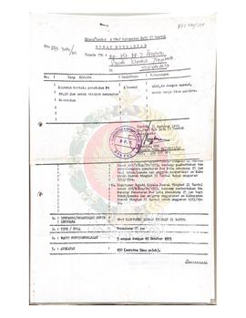 Surat dari Kepala BP-7 Kabupaten Dati II Bantul kepada Kepala BP-7 perihal laporan berkala Penata...