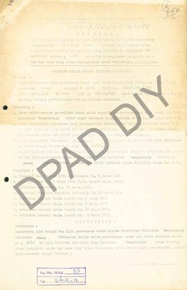Surat Keputusan Gubernur Kepala DIY No. 119/Idz/KPTS/1985 tentang ijin lokasi dan ijin pembebasan...