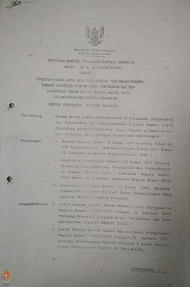 Surat Keputusan Menteri Penerangan Republik Indonesia Nomor : 63 B/KEP/MENPEN/ 1982 Tentang Pembe...