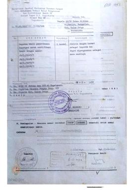 Laporan dari Balai Pengawasan dan Sertifikasi Benih II Satuan Tugas DIY tentang Hasil Pemeriksaan...