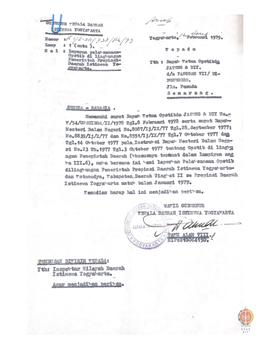 Surat Wakil Kepala Daerah Provinsi DIY No. K1/ I. 30/ 738/ Rhs/ 79 kepada Ketua Opstibda Jateng d...