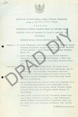 Surat Keputusan Gubernur Kepala DIY No. 42/PAN/KPTS/1986 tentang Pembentukan panitya penafsiran T...