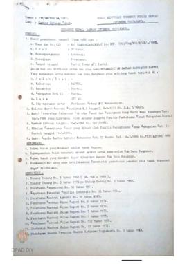 Surat Keputusan Gubernur Kepala Daerah DIY No. 111/SK/HGB/DA/1987 tanggal 26 Pebruari 1987 tentan...