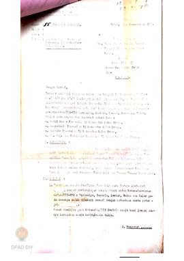 Surat panitia pengawas pelaksana II Kabupaten Kulon Progo tentang laporan hasil turba dari PANWAS...