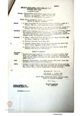 Surat Keputusan Bupati, Ketua PPD TK. II Kulon Progo No. 05/PPD II/1982  tanggal 13 Maret 1982 te...