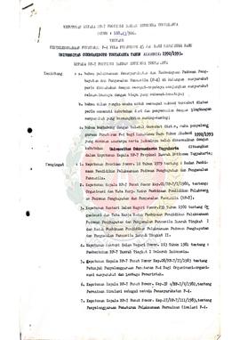 Keputusan kepala BP-7 Provinsi Daerah Istimewa Yogyakarta Nomor : 188.43/706 tentang penyelenggar...