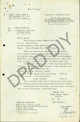 Surat Keputusan Kepala DIY No. 382/1974 tentang pembentukan Panitia P3T DIY yang diberi tugas men...