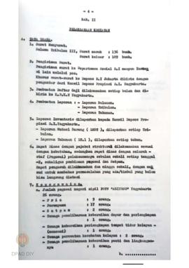 Laporan kegiatan Tribulan III  tahun 1996/1997 Panti Sosial  tresna werdha “Abiyoso”  Yogyakarta