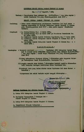 Keputusan Bupati Kepala Daerah Tingkat II Sleman No. 017/Kep.KDH/ 1994 Tanggal 20 Januari 1994 te...