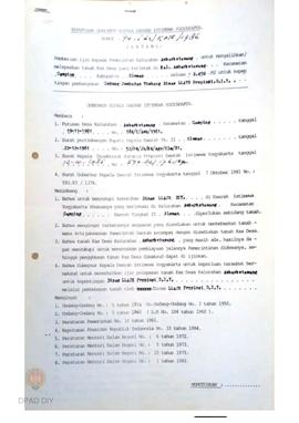 Surat Keputusan Gubernur Kepala Daerah DIY No. 94/Idz/KPTS/1986 tanggal 27 Januari 1986 tentang P...