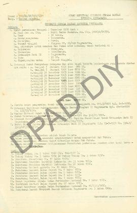 Surat Keputusan Gubernur Kepala  Daerah Istimewa Yogyakarta Nomor : 706/SK/HP/BPN/1991 tanggal 17...