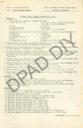 Surat Keputusan Gubernur Kepala  Daerah Istimewa Yogyakarta Nomor: 418/SK/HGB/BPN/1991 tanggal 21...
