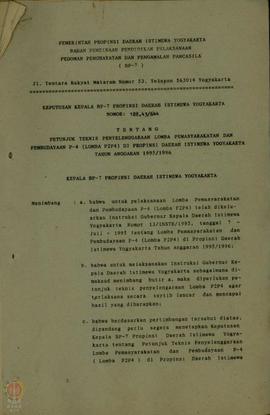 
Keputusan Kepala BP-7 Propinsi Daerah Istimewa Yogyakarta No  188.43/644 Tanggal 11 Juli tentang...