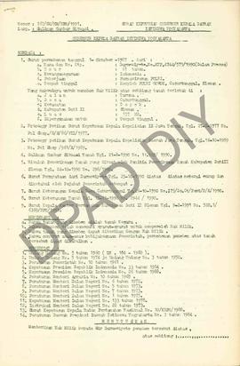 Surat Keputusan Gubernur Kepala  Daerah Istimewa Yogyakarta Nomor : 167/SK/HM/BPN/1991 tanggal 28...