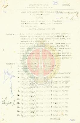 SK Direktur Jenderal Kehutanan No 136/Kpts/DIS/1976 tentang penetapan kembali besarnya biaya peng...