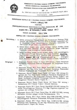 Surat Keputusan Kepala BP-7 Provinsi Daerah Istimewa Yogyakarta Nomor 188.43/276 Tentang Penyelen...